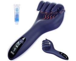 Seksspeeltjes voor Mannen Paren - Masturberen voor Mannen Penis Trainer Eikel Stimulatie met 9 Vibraties & LCD Display, Masturbator Vibrator Sets voor Mannen Seksspeeltjes