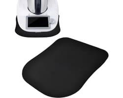 Keukenmachine Mat - Antislip Onderlegger - Apparaat Verplaatsen - Dubbelzijdig Materiaal - 35 x 30 cm - Zwart