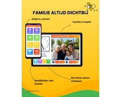 KruiszorgConnect Dagwijzer - Dementieklok met Agenda, Beeldbellen en BeheerApp - 10,1 inch