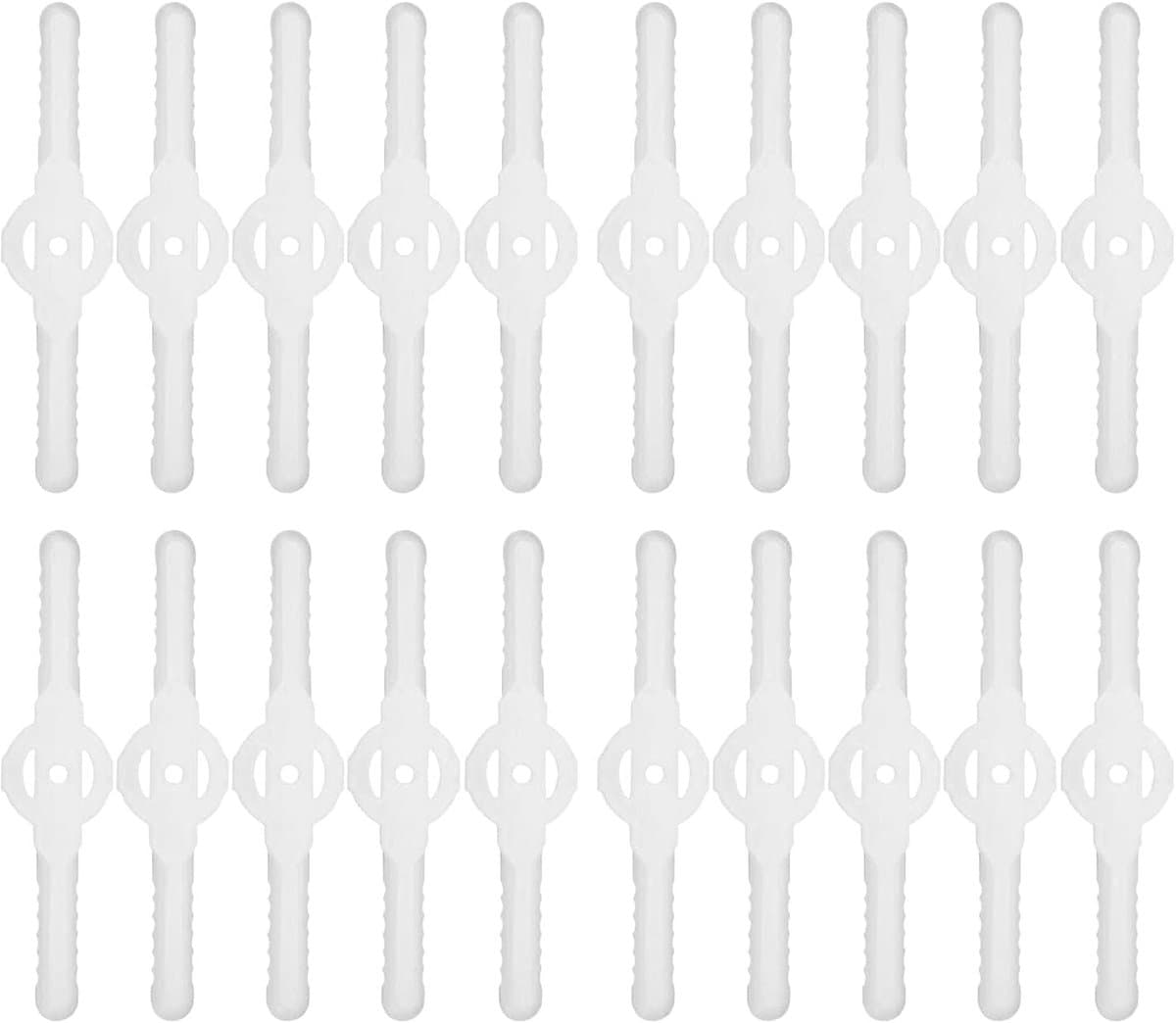 Grasmaaier Mesjes - Plastic Mesjes - Gazon Onderhoud - Snelle Wissel - 20 stuks - Wit — afbeelding 1
