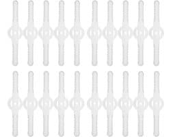 Grasmaaier Mesjes - Plastic Mesjes - Gazon Onderhoud - Snelle Wissel - 20 stuks - Wit