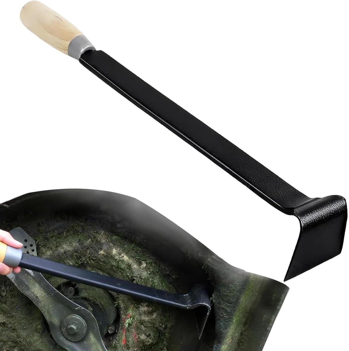 Maaierdek Schraper - Grasmaaier Onderhoud - Gazon Verzorgen - Ergonomisch Ontwerp - 40 cm Lengte - Zwart — afbeelding 1