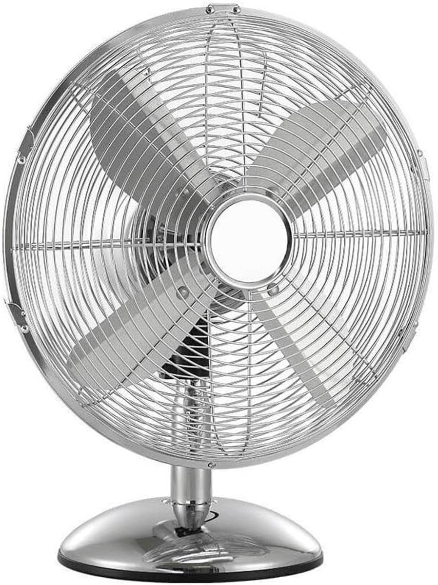 Tafelventilator - Bureauventilator - Ruimte Verkoelen - Oscillerend Ontwerp - 43 cm - Chroom — afbeelding 1