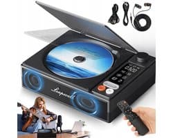 CD speler - Bluetooth luidspreker - Draagbare Multifunctionele CD speler - 4000mAh Accu & 4.5u Speeltijd - 7 Modi & Bluetooth - Retro Design & Display - Voor Thuis & Onderweg