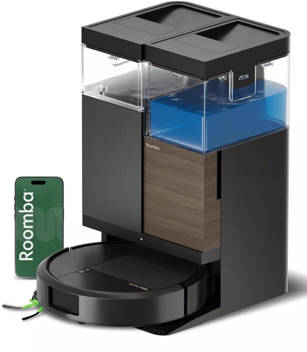iRobot Roomba Combo Plus 575 Robotic Vacuum Cleaner Black — afbeelding 1