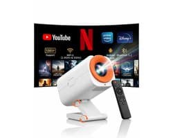 SnelShoppen - XRQ Videoprojector V16 - Draagbare Beamer voor Feest, Camping en Thuisbioscoop - 1080P HD Beeldkwaliteit - Compact en Lichtgewicht