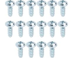 SnelShoppen - 16pcs M5 x 16mm Grasmaaier Schroeven Gegalvaniseerd Staal Vervangingsschroeven voor Tuinonderhoud
