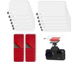 SnelShoppen - Dash Cam Zelfklevende Pads 12 Pack met Antistatische Film, Dubbelzijdige Hechtingspads voor Voorruit en Dashboard Dashcam Bevestigingsac
