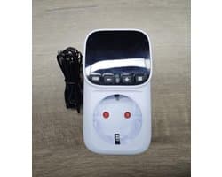 Slimme Thermostaat Socket - Wifi Temperatuurregelaar - Stabiele Temperatuur Controleren - App Real-Time Bediening - 230 V - Wit