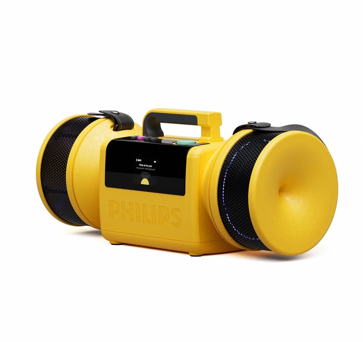 PHILIPS TAMS80Y/00 The Tube - Bluetooth Speaker - 280W - 24 Uur Accuduur - IP67 Waterdicht - Auracast - Bluetooth 6.0 - Powerbank - Geel — afbeelding 1