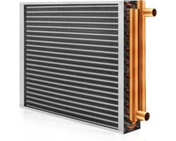 Warmtewisselaar - Lucht-water unit - Wonen verwarmen - Hoge warmteoverdracht - 12x12 inch - Zwart