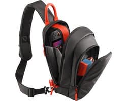 JSAUX Crossbody Sling Bag voor Nintendo Switch 2 / Steam Deck / ROG Ally - 4,5L - Waterbestendig - Zwart - BG0131