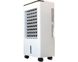 Draagbare Luchtkoeler - Verdampingskoeler Ventilator - Verkoeling Binnen - 12 Uur Continue - 24x24x60cm - Wit