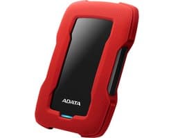 Externe Harde Schijf - Opslagapparaat Data - Bestanden Opslaan - Schokabsorberende Behuizing - 2TB - Rood