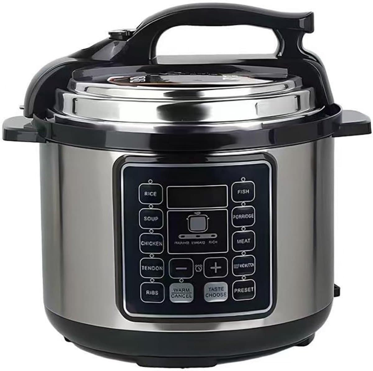 Elektrische Snelkookpan - Multicooker Stoofpan - Maaltijden Bereiden - 10-in-1 Functionaliteit - 6 Liter Capaciteit - RVS — afbeelding 1