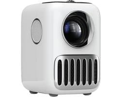 SnelShoppen - WANBO T2R Max Android 9-projector | Native 1080P 4K-ondersteuning | 350 ANSI | WiFi Bluetooth | 16 GB opslag | Stofvrije motor | Ideaal