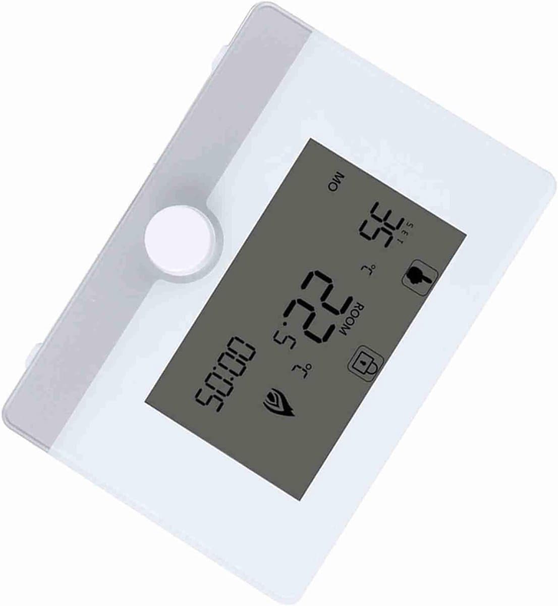Programmeerbare Thermostaat - Intelligente Regelaar - Comfort Verwarmen - Groot LCD Display - 7 Dagen - Wit — afbeelding 1