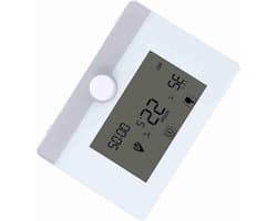 Programmeerbare Thermostaat - Intelligente Regelaar - Comfort Verwarmen - Groot LCD Display - 7 Dagen - Wit