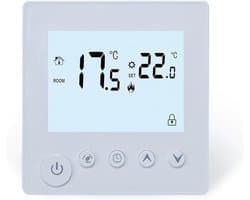 Digitale Thermostaat - Slimme Regelaar - Temperatuur Regelen - Energie Besparend - 90-240V - Wit