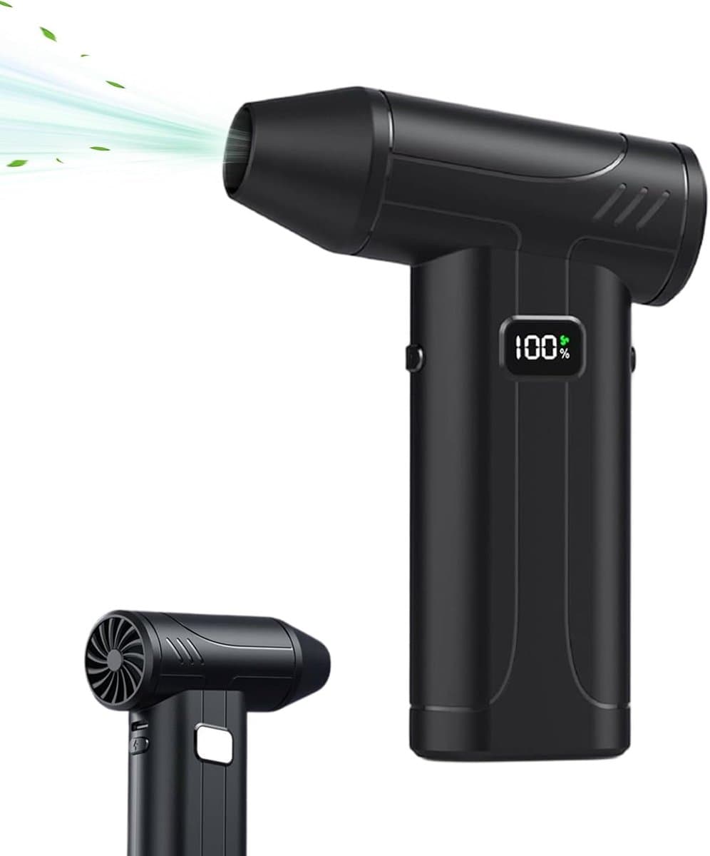Luchtblazer - Stofreiniger Blazer - Apparaten Schoonmaken - Draagbaar Oplaadbaar - Compact Formaat - Zwart — afbeelding 1