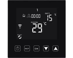 Slimme Thermostaat WiFi - Verwarming Regelaar - Comfort Verwarmen - App & Spraakbesturing - 8.6 x 4 x 8.6 cm