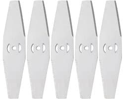 SnelShoppen - Pack van 5 Grasmaaier Blades, RVS Grasmaaier Messen, Elektrische Accu Bosmaaier Accessoires, Vervangende Messen voor Tuinaccessoires