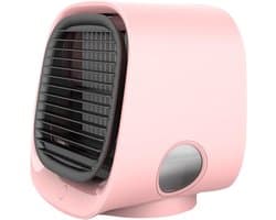 Draagbare luchtkoeler - Mini USB draagbare airconditioner - Compacte koelunit - Stille werking - IJskristal - 3 instelbare snelheden - Voor slaapkamer, kantoor, auto