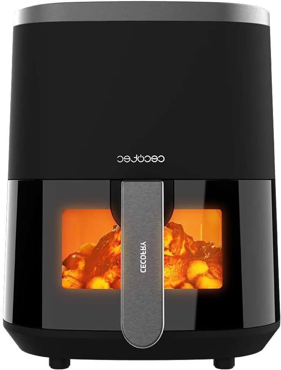 Airfryer met Raam - Heteluchtoven Frituurpan - Gezond Koken - PerfectCook Technologie - 4 Liter - Zwart — afbeelding 1