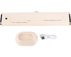 Kleine Torenventilator - Bladloze Ventilator - Persoonlijke Koeling - USB Oplaadbaar - 39x12x8 cm - Beige