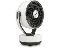 Tafelluchtcirculatie - Compacte ventilator - Gelijkmatige ventilatie - Met aromadiffuser - 25x193x315 cm - Wit