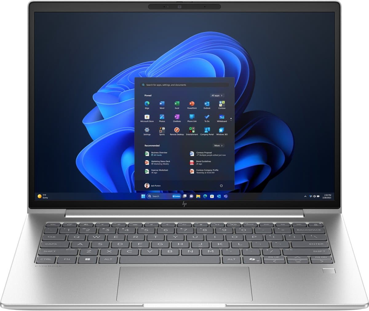 HP EliteBook 6 G1i 14 AI PC Intel Core Ultra 5 235U Laptop 35,6 cm (14") WUXGA 16 GB DDR5-SDRAM 512 GB SSD Wi-Fi 6E (802.11ax) Windows 11 Pro Zilver — afbeelding 1