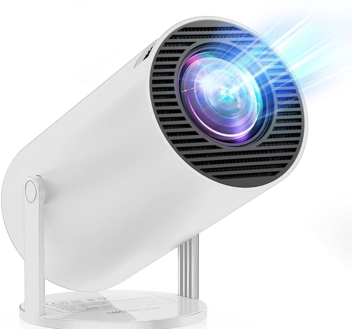 Quvo® Draagbare beamer - Beamer - Projector - Mini Beamer - Wit - 10cm x 10cm x 15cm — afbeelding 1