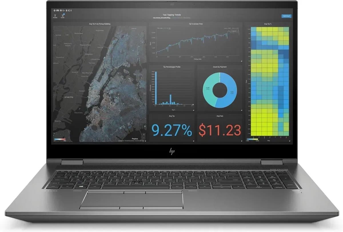 HP ZBook Fury 17 G7 | Intel Core i7 | NVIDIA RTX 3000 | (″) | 1000 GB SSD | 16 GB DDR4 | US | WiFi | Windows 11 Pro — afbeelding 1