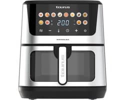 Digitale Airfryer - Hete Lucht Oven - Gezond Koken - Dubbele Verwarming - 8 Liter - Zwart