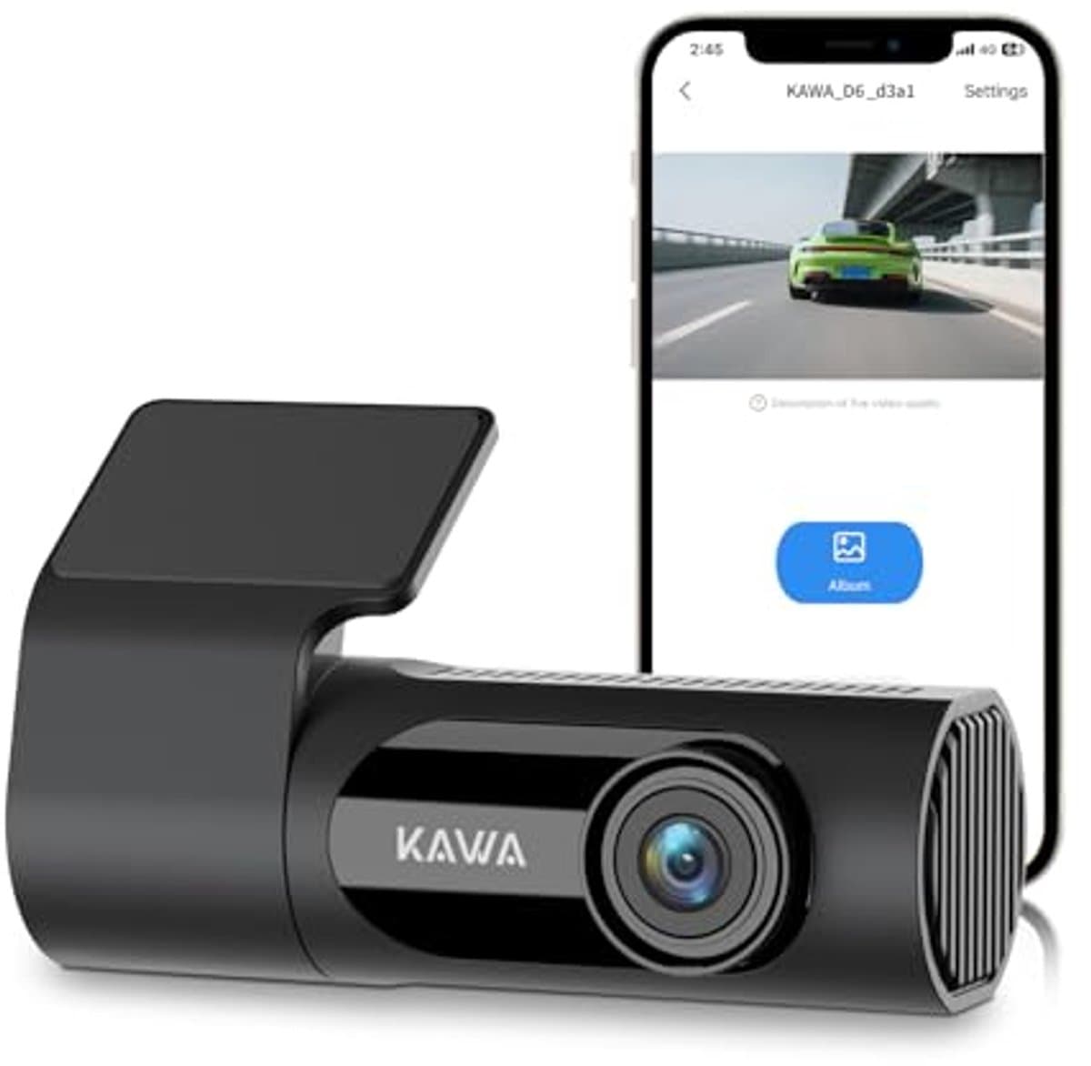 Auto Camera - Rijrecorder - Veilig Onderweg - 2K QHD Resolutie - 145 Graden - Zwart — afbeelding 1