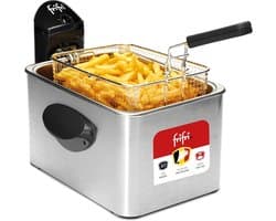 Friteuse - Frituurpan - Lekker Frituren - Gepatenteerde Verwarmingskop - 45 Liter - Zwart