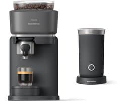 Philips Baristina + Melkopschuimer Bundel - BAR303/60 - Espressomachine - Pistonmachine - Zwart