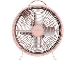 Tafelventilator Cecotec 25W – Retro Roze Bureauventilator – 8 Inch – 2 Snelheden – Stabiele Voet