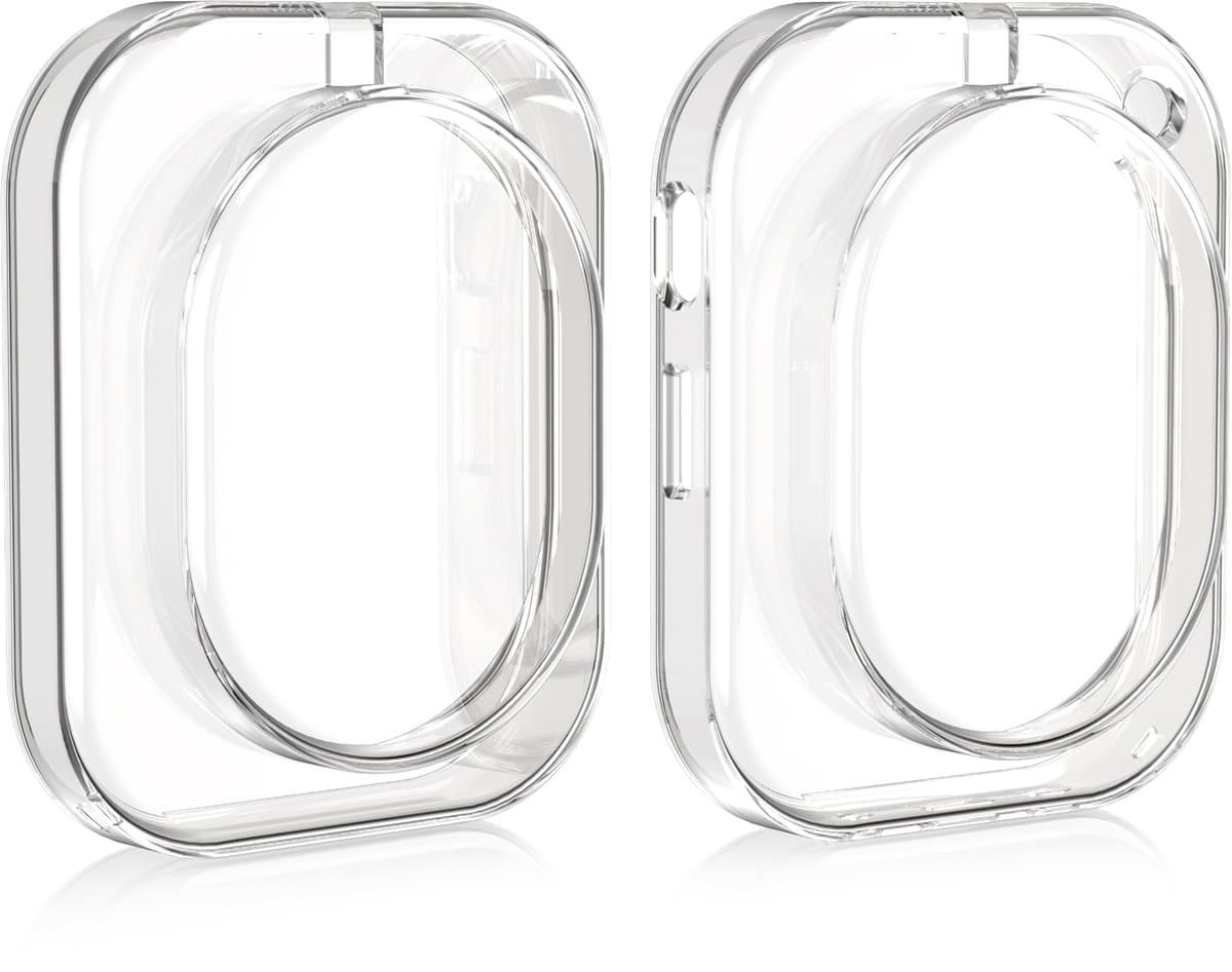 kwmobile koptelefoon hoes van TPU - geschikt voor Nothing Headphone (1) - 2x hoes voor hoofdtelefoon in transparant — afbeelding 1