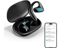 translator earbuds - AI Vertaalcomputer - AI-vertaling oordopjes Real Time - 144 Talen Real-Time Vertaling - Bluetooth-headset - Translator - AI Vertaler - Draagbaar - draadloze hoofdtelefoon - zwart