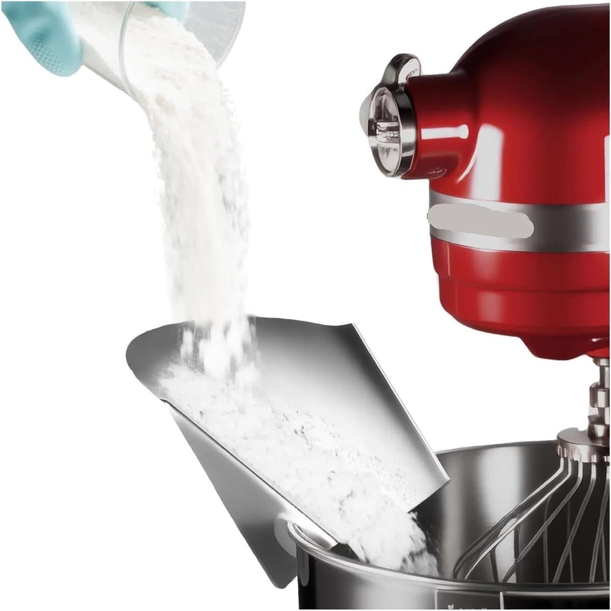 Mixer Stabilisator - Keukenmachine Beveiliging - Voorkom Kantelen - Stevig Metaal - 10x10x10 cm - Zilver — afbeelding 1