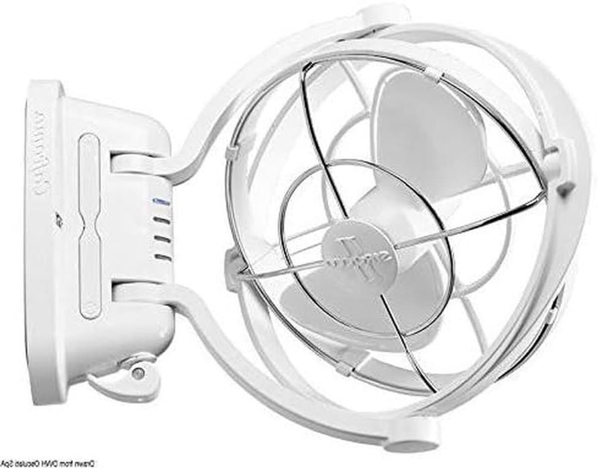 Ventilator - Sirocco ventilator - Koelte Creëren - Oscillerend - 12/24 Volt - Wit — afbeelding 1