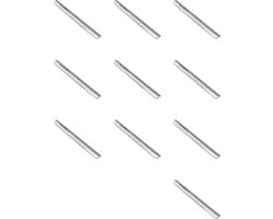 Tafelkruimelaar - Kruimelveger set - Snelle tafelreiniging - Vaste clip houder - 10 stuks - Zilver