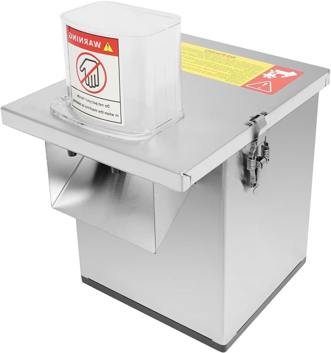 Elektrische Groentesnijder - Keukenmachine Multifunctioneel - Snel Ingrediënten Bereiden - 4-in-1 Snijfuncties - 150 kg Per Uur - Zilver — afbeelding 1
