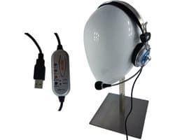 Ecolle - Bedrade stereo USB-headset voor callcenters
