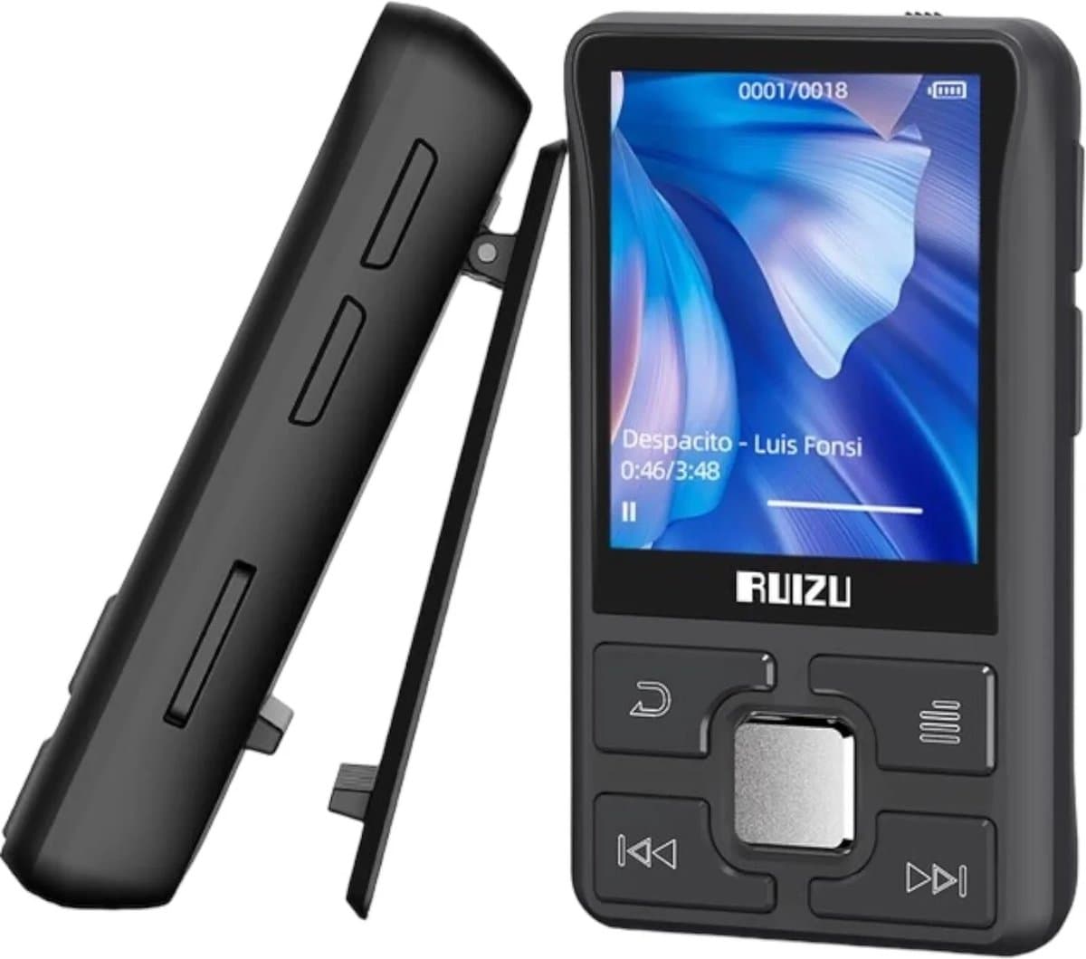 Ruizu X55 Sport - Bluetooth MP3-speler met FM Radio en Achterclip - 8GB — afbeelding 1