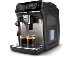 Philips 3300 Series EP3326/90 - Espressomachine - 4 Soorten Koffie + Heet Water - Zwart / Chroom - + AquaClean Filter — afbeelding 1