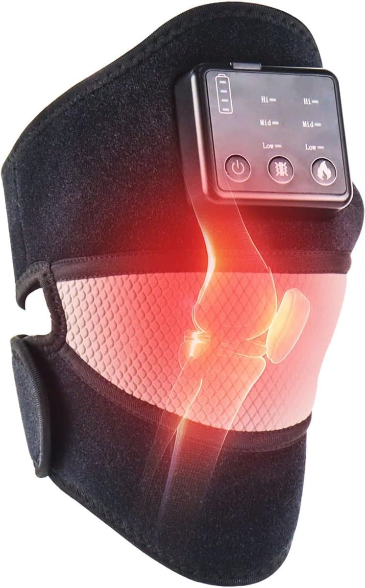 Verwarmd kniemassageapparaat voor pijnverlichting - Draadloos en multifunctioneel voor knie, schouder en elleboog — afbeelding 1