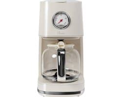 BiKitchen nostalgia 150 Koffiezetapparaat Crèmewit (glanzend) Capaciteit koppen: 12 Glazen kan, Warmhoudfunctie