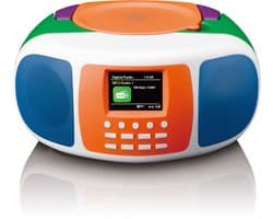 Lenco Radio SCD-861KIDS - Draagbare DAB en FM radio met Bluetooth - CD-speler - Vrolijk ontwerp